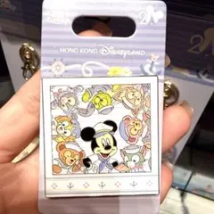 香港ディズニー新作　春日　ミッキーマウスとダッフィーフレンズ　ピンバッジ