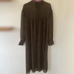 chocol raffine robe 小花柄 スタンドカラー ロングワンピース