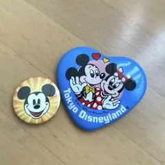 東京ディズニーランド レトロ ミッキー ミニー ピンバッジセット
