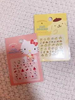 【サンリオ】キティ ポムポムプリン ネイルシール 2点セット