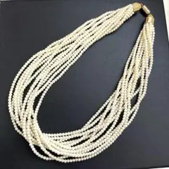 健*こ様 《美品》パール　ネックレス　12連