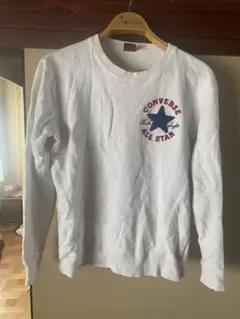 CONVERSE ホワイト ロングTシャツ Lサイズ
