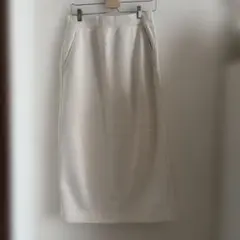 GU ヘビーウェイトスウェットナローロングスカート XL アイボリー