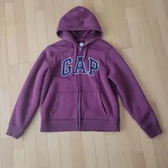 GAP パープル フルジップ パーカー Lサイズ