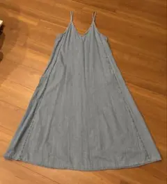 GU デニムキャミワンピース ライトブルー