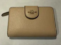 COACH 二つ折り財布 ベージュのサムネイル