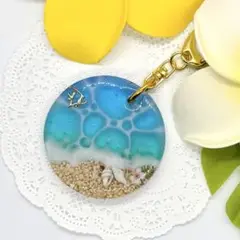 SALE★海のキーホルダー エンゼルフィッシュ