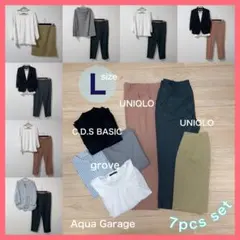 ✨今から使える春コーデ✨️レディース オフィスコーデ まとめ売り 7点セット L