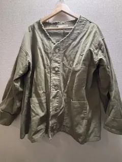 フリンジ ノーカラージャケット