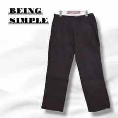 【タグ付】ビーイングシンプル カジュアルパンツ ウエストゴム 無地 8000