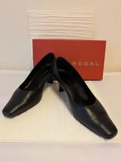 極美品！REGAL ブラック ハイヒール 6cm　23.5cm