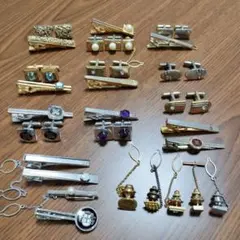 ネクタイピン タイバー カフスボタン セット まとめ売り