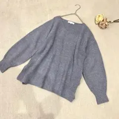 グローブ grove 洗える ニットセーター ニット オーバーサイズ Vネック