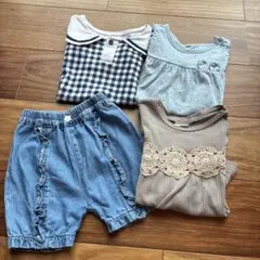 【90-100cm】女の子まとめ売り cottoli コトリ デニム バースデイのサムネイル