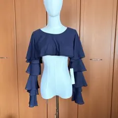 【新品未使用】Heather ヘザー トップス ブラウスメニーフリルプルオーバーのサムネイル