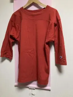 チャンピオン t1011 MADE IN USA 七分丈 赤 M