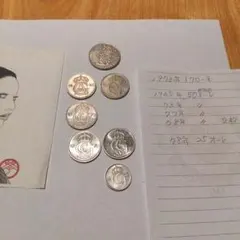 １９６５～１９７８年発行のスウェーデン硬貨７枚のサムネイル