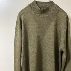 G-STAR オリーブグリーン ハイネックニット　US Ｌサイズ