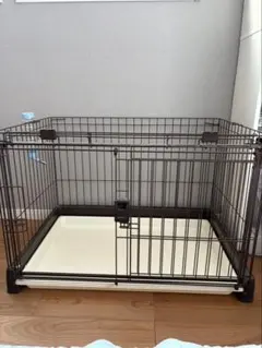リッチェル 犬用ケージ ペットケージ ブラウン トレー付き 小型犬 中型犬のサムネイル