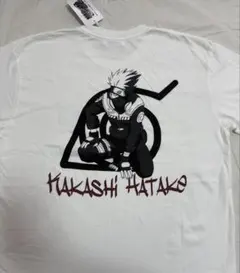 [新品未使用]NARUTO ナルト 疾風伝 はたけカカシ Tシャツ ホワイト　Lのサムネイル