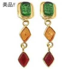 S2575 美品 シャネル ココマーク グリポワ スイング イヤリング