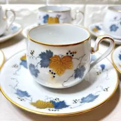 ノリタケ 廃盤品 スタジオコレクション 金彩葡萄 カップ&ソーサー6客セット