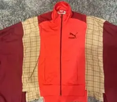 PUMA リメイク 再構築トラックジャケット ジャージ オレンジ 赤 あのちゃんのサムネイル