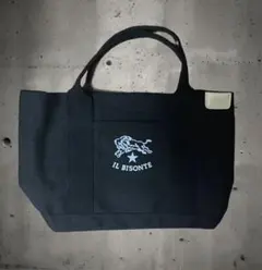 未使用新品　IL BISONTE トートバッグ キャンバス　ブラック