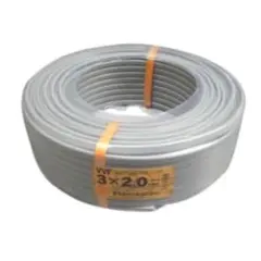 値下げ！！②VVF2.0-3c 100m 赤白黒 新品未使用 未使用品】大手愛知電線製 2025年以降製造 VVF2 0-3C 芯線黒白赤 100m