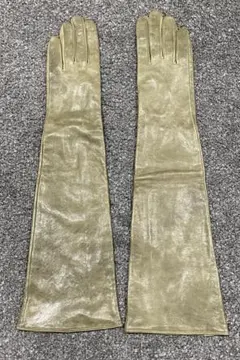 本革 ロンググローブ オリーブグリーン