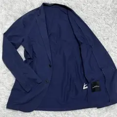 未使用に近い【ZARA】ザラ シアサッカー テーラードジャケット 2B 濃紺3L 未使用に近い【ZARA】ザラ シアサッカー テーラードジャケット 2B 濃紺
