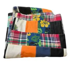 アジアン　エスニック　パッチワーク　生地　コットン　約2M 新品