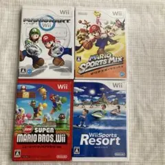 1 Wiiソフト まとめ売り マリオセットWiiスポーツリゾート
