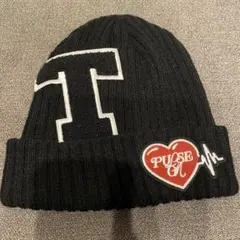 TREASURE PULSE ON ビーニー 黒