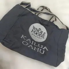 ホールフーズ★Whole Foods Market エコバッグ　黒　ブラック