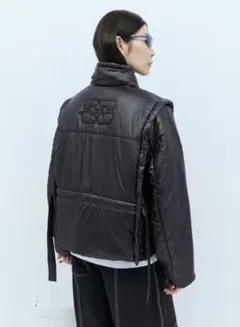 GANNI 中綿ジャケット Shiny Quilt Vest Jacket