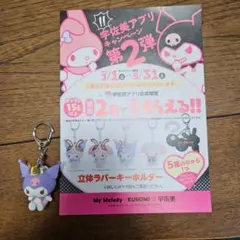 マイメロディ クロミ 立体ラバーキーホルダー