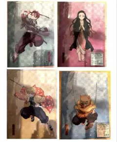 鬼滅の刃 アニプレックスオンラインくじ　 クリアファイル4枚セット