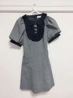 pium チェック柄 半袖 ミニワンピース | Mercari