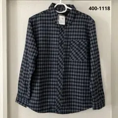 新品未使用　長袖ニットトップス　紺　M