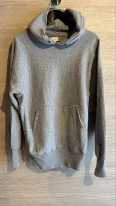 Champion Reverse Weave パーカー グレー 黄タグ M