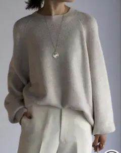 ボンジュールサガン　ベージュニット