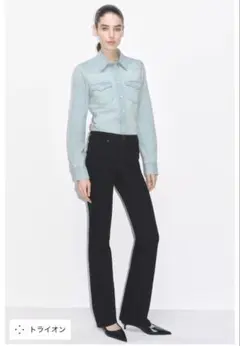 ZARA ZW COLLECTION ブーツカットミッドライズデニムパンツ