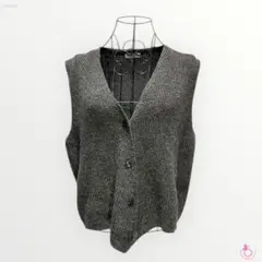 Lunacy ニットベスト グレー M〜L相当