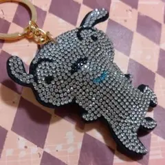 クレヨンしんちゃん　シロ　キラキラキーホルダー