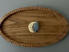 刺繍ブローチ【森をやさしく照らす月】