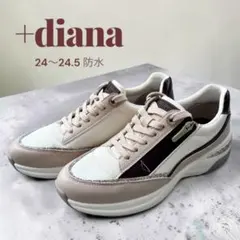 diana プラスダイアナ オールウェザー 撥水 スリッポン スニーカー M