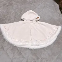 ファミリア フリース フード付きポンチョ