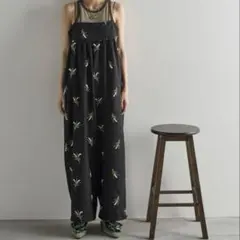 THE YOn フラワーエンブロイダリーキャミサロペット　新品