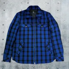 【最終値下げ】HYSTERIC GLAMOUR 青黒ブロックチェックジャケット